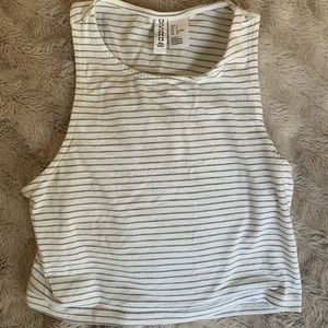 H&M Striped Crop Tank